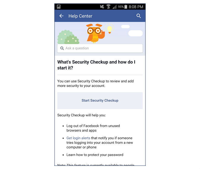 Facebook Security Checkup lets you secure your account